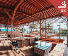 沖縄県那覇市でバーベキューならコージービーチ。手ぶらでバーベキューするならカバナエリア