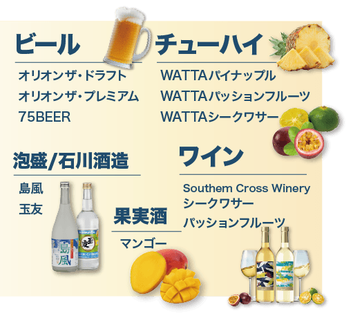 オリオンビールフェア5/1~5/31迄限定!定番飲み放題メニュー+オリオン製品ぜーんぶまとめて飲み放題!お一人様2時間3000円